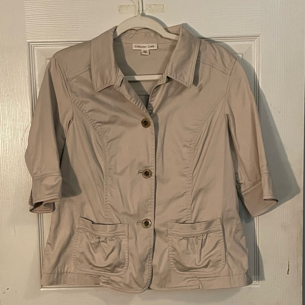 Cold Water Creek short sleeved jacket size 14